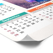 Voeg je eigen aangepaste foto 2024 kalender | POST Poster (Hoek)