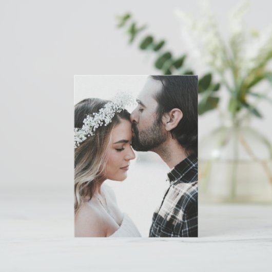 Voeg je eigen aangepaste foto dubbelzijdig toe briefkaart (Staand voorkant)