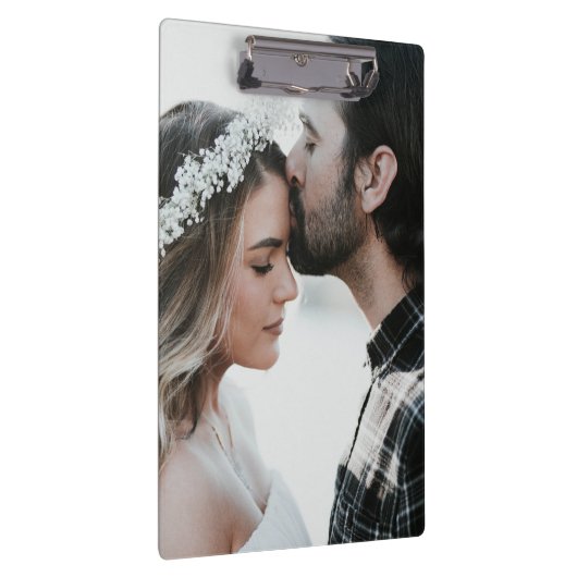 Voeg je eigen aangepaste foto dubbelzijdig toe klembord (Rechts)