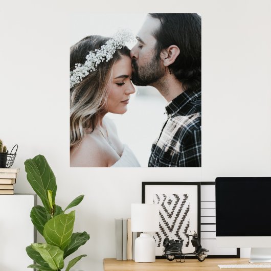 Voeg je eigen aangepaste foto dubbelzijdig toe poster (Thuiskantoor)