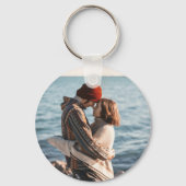 Voeg je eigen aangepaste foto dubbelzijdig toe sleutelhanger (Achterkant)