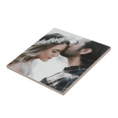 Voeg je eigen aangepaste foto dubbelzijdig toe tegeltje (Zijkant)