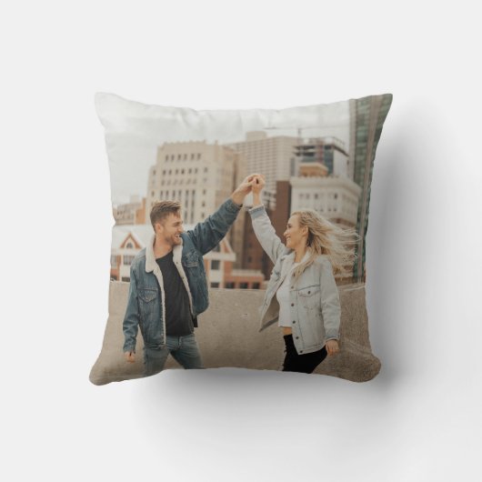 Voeg Je Eigen Aangepaste Foto Kussen Toe (Achterkant)