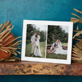 Voeg je eigen aangepaste fotocollage 2 toe fotoplaat (Zijkant)