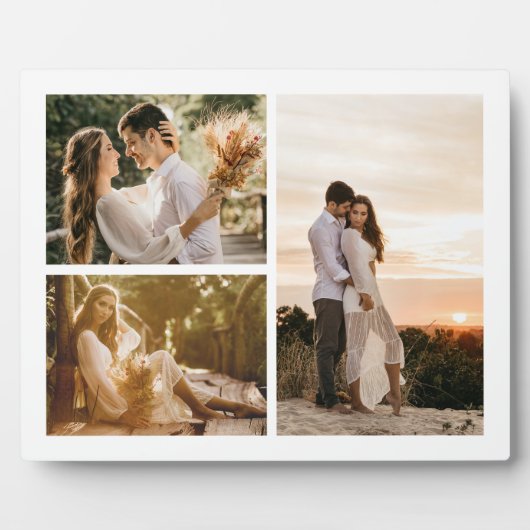 Voeg je eigen aangepaste fotocollage 3 toe fotoplaat (Voorkant)