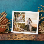 Voeg je eigen aangepaste fotocollage 3 toe fotoplaat<br><div class="desc">Dit ontwerp met minimale persoonlijke aanduiding Voeg uw eigen Aangepast 3 Fotocollage Plaque toe die kan worden aangepast met jouw tekst. Klik op de knop "Aanpassen" en gebruik onze ontwerptool om deze sjabloon te wijzigen. Bekijk de grafische kunstontwerpopslag voor andere producten die bij dit ontwerp passen!</div>