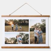 Voeg je eigen aangepaste fotocollage 3 toe hangend wandkleed (Voorkant)