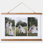 Voeg je eigen aangepaste fotocollage 3 toe hangend wandkleed (Voorkant)