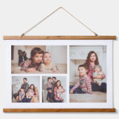 Voeg je eigen aangepaste fotocollage toe 4 hangend wandkleed (Voorkant)