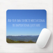 Voeg je eigen aangepaste inspiratiehorizon toe muismat (Met muis)