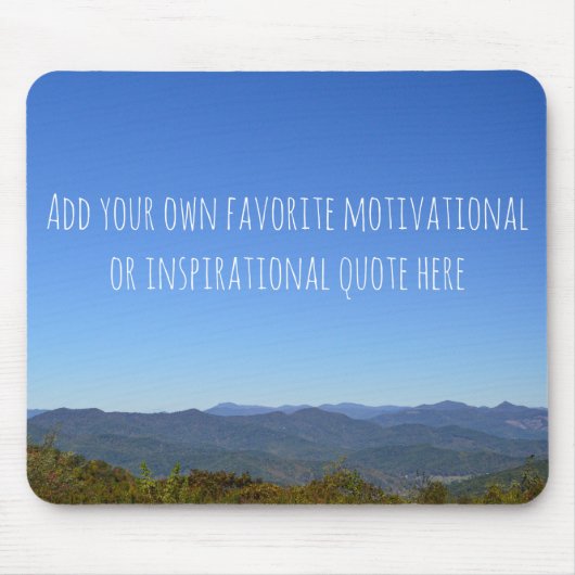 Voeg je eigen aangepaste inspiratiehorizon toe muismat (Voorkant)