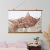 Voeg je eigen | Aangepaste kattenfoto Hangend Wandkleed (Slaapkamer)