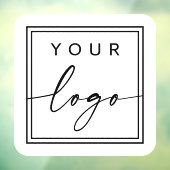 Voeg je eigen aangepaste logo afgeronde vierkant t raamsticker (Vel 3)