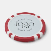 Voeg je eigen aangepaste Logo Retro lichtblauw toe Poker Chips (Enkel)