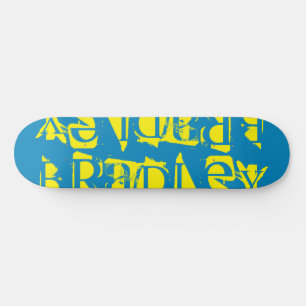 Voeg je eigen aangepaste naam aan aangepast Geel B Persoonlijk Skateboard