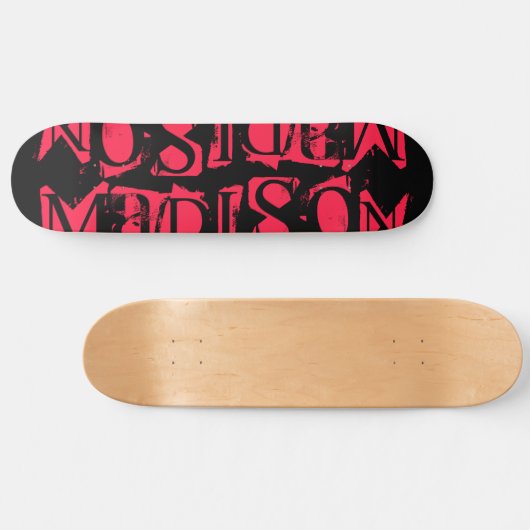 Voeg je eigen aangepaste naam aan aangepast neonro persoonlijk skateboard (Horizontaal)