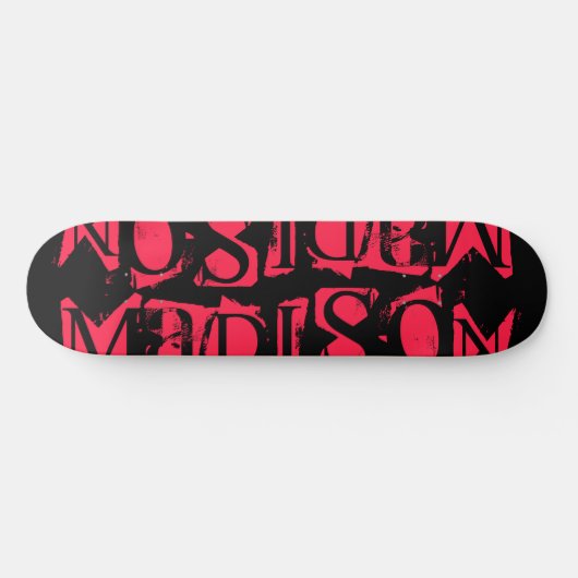 Voeg je eigen aangepaste naam aan aangepast neonro persoonlijk skateboard (Horizontaal)