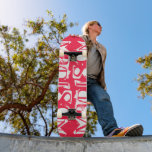 Voeg je eigen aangepaste naam aan aangepast neonro persoonlijk skateboard<br><div class="desc">Voeg Uw Eigen Aangepaste Naam van de Douane toe de eigenschappen van het Skateboard uw gepersonaliseerde naam in moderne witte typografie op een eenvoudige neonroze achtergrond. Personaliseer door de tekst in het verstrekte tekstvakje uit te geven. Geef een aangepast geschenk, een gepersonaliseerd skateboard aan je favoriete skateboarder voor Kerstmis, verjaardag...</div>