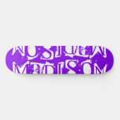 Voeg Je Eigen Aangepaste Naam Persoonlijke Paars Persoonlijk Skateboard (Horizontaal)
