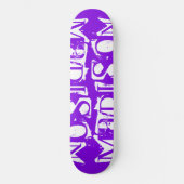 Voeg Je Eigen Aangepaste Naam Persoonlijke Paars Persoonlijk Skateboard (Voorkant)