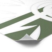 Voeg je eigen aangepaste prijsopgave toe met bloem poster (Hoek)