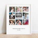 Voeg je eigen aangepaste reeks 9 fotocollage toe poster<br><div class="desc">Dit gedrukte ontwerp voegt Uw Eigen Familie 9 het Poster van de Collage van de Foto toe dat met jouw tekst kan worden aangepast. Klik op de knop "Aanpassen" en gebruik onze ontwerptool om deze sjabloon te wijzigen. Bekijk de grafische kunstontwerpopslag voor andere producten die bij dit ontwerp passen!</div>