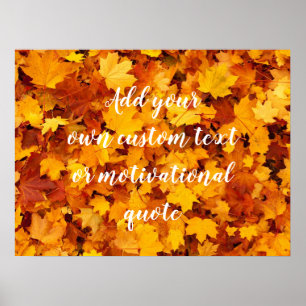 Voeg je eigen aangepaste tekst of Motivatie prijso Poster