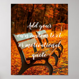 Voeg je eigen aangepaste tekst of Motivatie prijso Poster