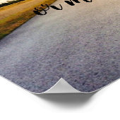 Voeg je eigen aangepaste tekst of Motivatie prijso Poster (Hoek)