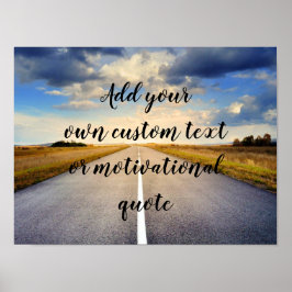 Voeg je eigen aangepaste tekst of Motivatie prijso Poster