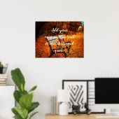 Voeg je eigen aangepaste tekst of Motivatie prijso Poster (Thuiskantoor)