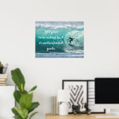 Voeg je eigen aangepaste tekst of Motivatie prijso Poster (Thuiskantoor)