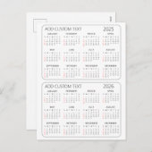 Voeg je eigen aangepaste tekst toe 2025 -2026 Kale Feestdagenkaart (Voorkant / Achterkant)