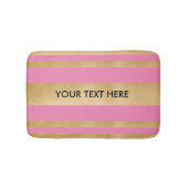 Voeg je eigen aangepaste tekst toe, faux gouden st badmat (Voorkant)