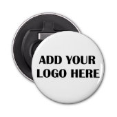 Voeg je eigen aangepaste zakelijke Logo toe aan di Button Flesopener (Voorkant)