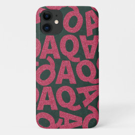 Voeg je eigen achtergrond Groene en roze glitter t Case-Mate iPhone Case