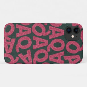Voeg je eigen achtergrond Groene en roze glitter t Case-Mate iPhone Case