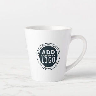 Voeg je eigen adres van de bedrijfs Logo toe Latte Mok