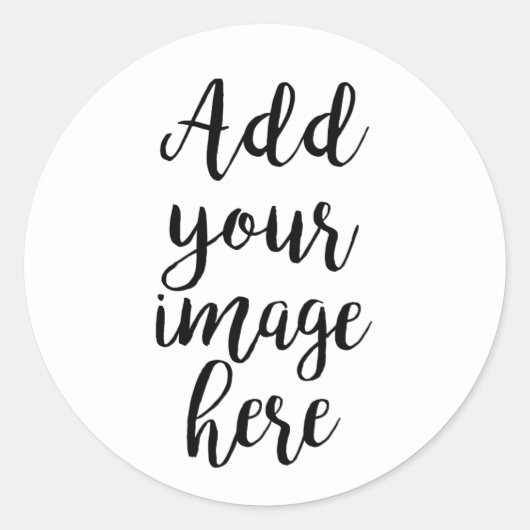 Voeg je eigen Afbeelding aanpasbare sticker toe (Voorkant)