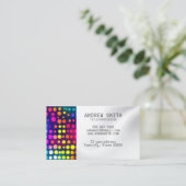 Voeg je eigen afbeelding braille Visitekaartje toe (Staand voorkant)