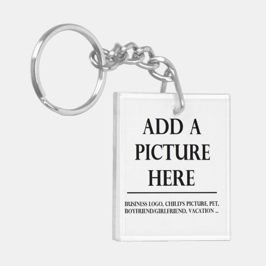 Voeg je eigen Afbeelding en tekst toe aan dit Sleutelhanger (Voorkant Links)