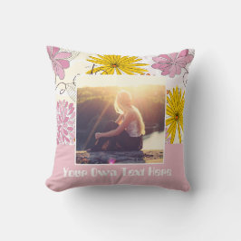 Voeg je eigen afbeelding en tekst toe kussen