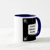 Voeg je eigen Afbeelding fotosjabloon Creëer toe Mok (Voorkant rechts)