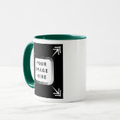 Voeg je eigen Afbeelding fotosjabloon Creëer toe Mok (Voorkant links)