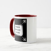 Voeg je eigen Afbeelding fotosjabloon Creëer toe Mok (Voorkant links)