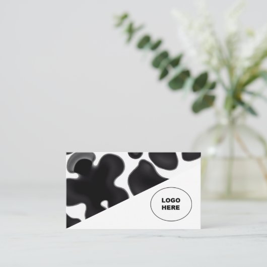 Voeg je eigen afbeelding moo Visitekaartje toe (Staand voorkant)