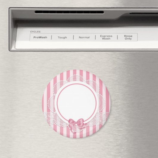 Voeg je eigen Afbeelding of tekst toe Roze kantmag Magneet (Insitu (Vaatwasser))