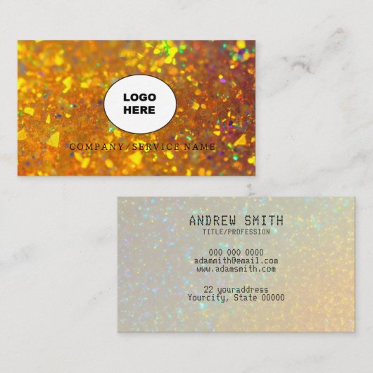 Voeg je eigen afbeelding opaal Visitekaartje toe (Voorkant / Achterkant)