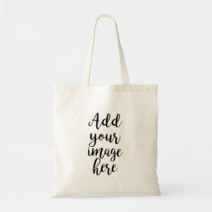 Voeg je eigen afbeelding toe aan een aanpasbare bo tote bag