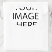 Voeg je eigen afbeelding toe ovale sticker (Tas)